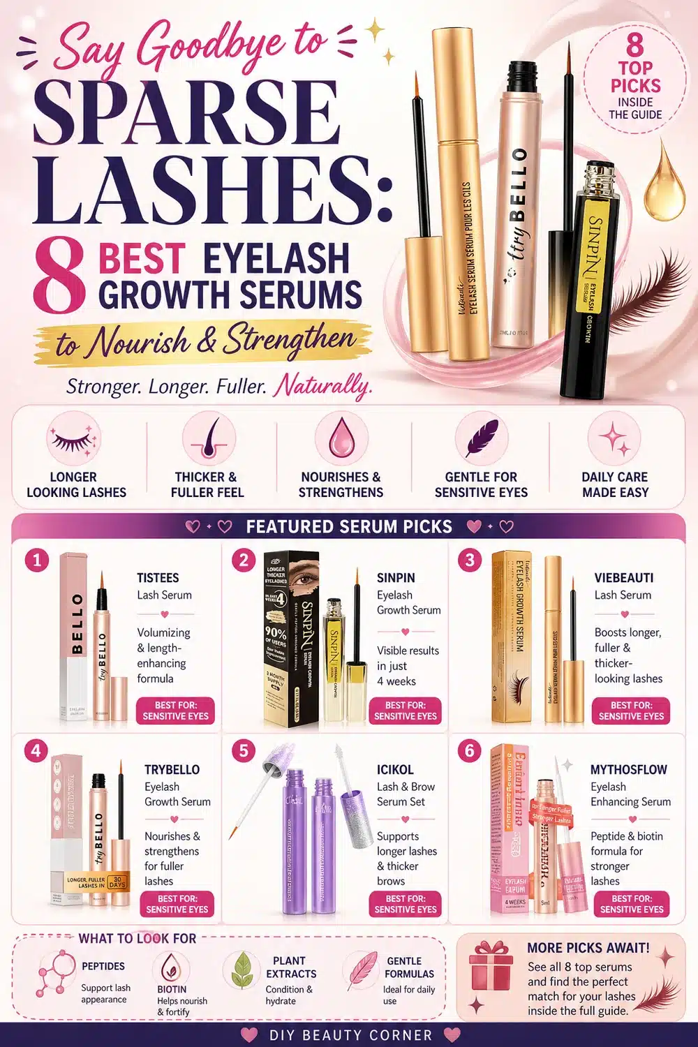 Say Goodbye to Sparse Lashes: 8 Best Eyelash Growth Serums to Nourish & Strengthen