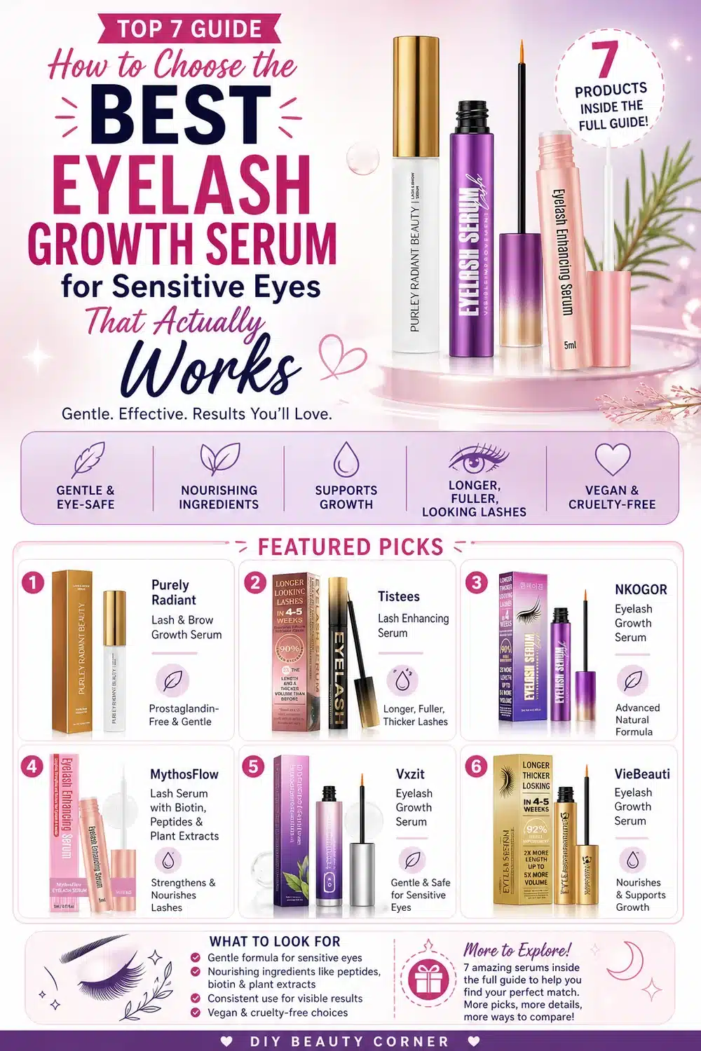 How to Choose the Best Eyelash Growth Serum for Sensitive Eyes That Actually Works