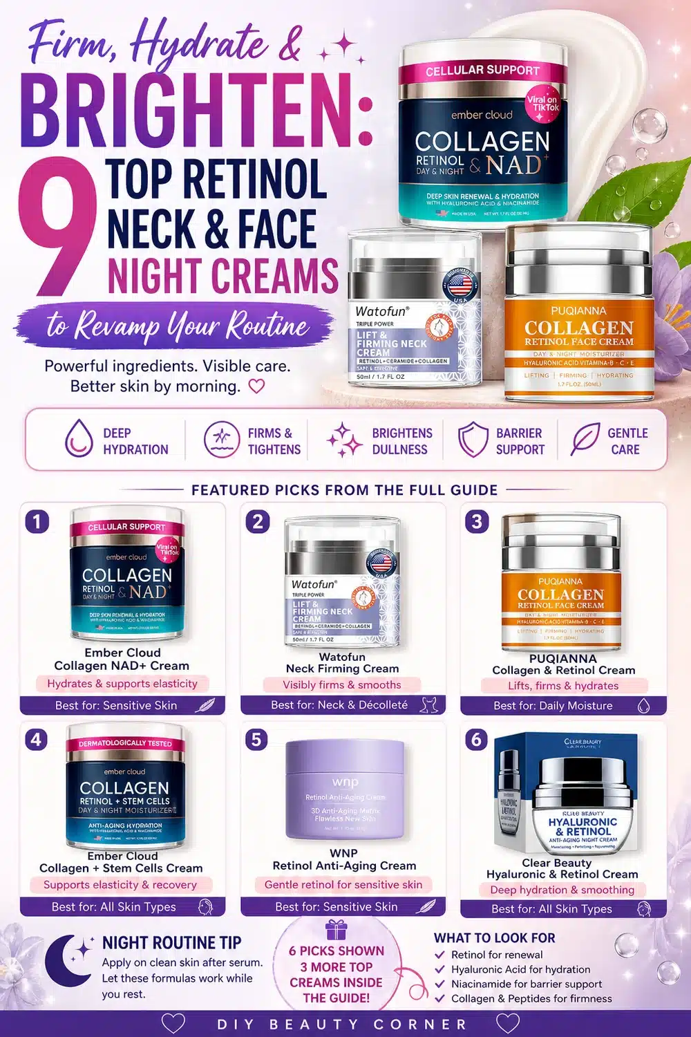 Firm, Hydrate & Brighten: 9 Top Retinol Neck & Face Night Creams to Revamp Your Routine