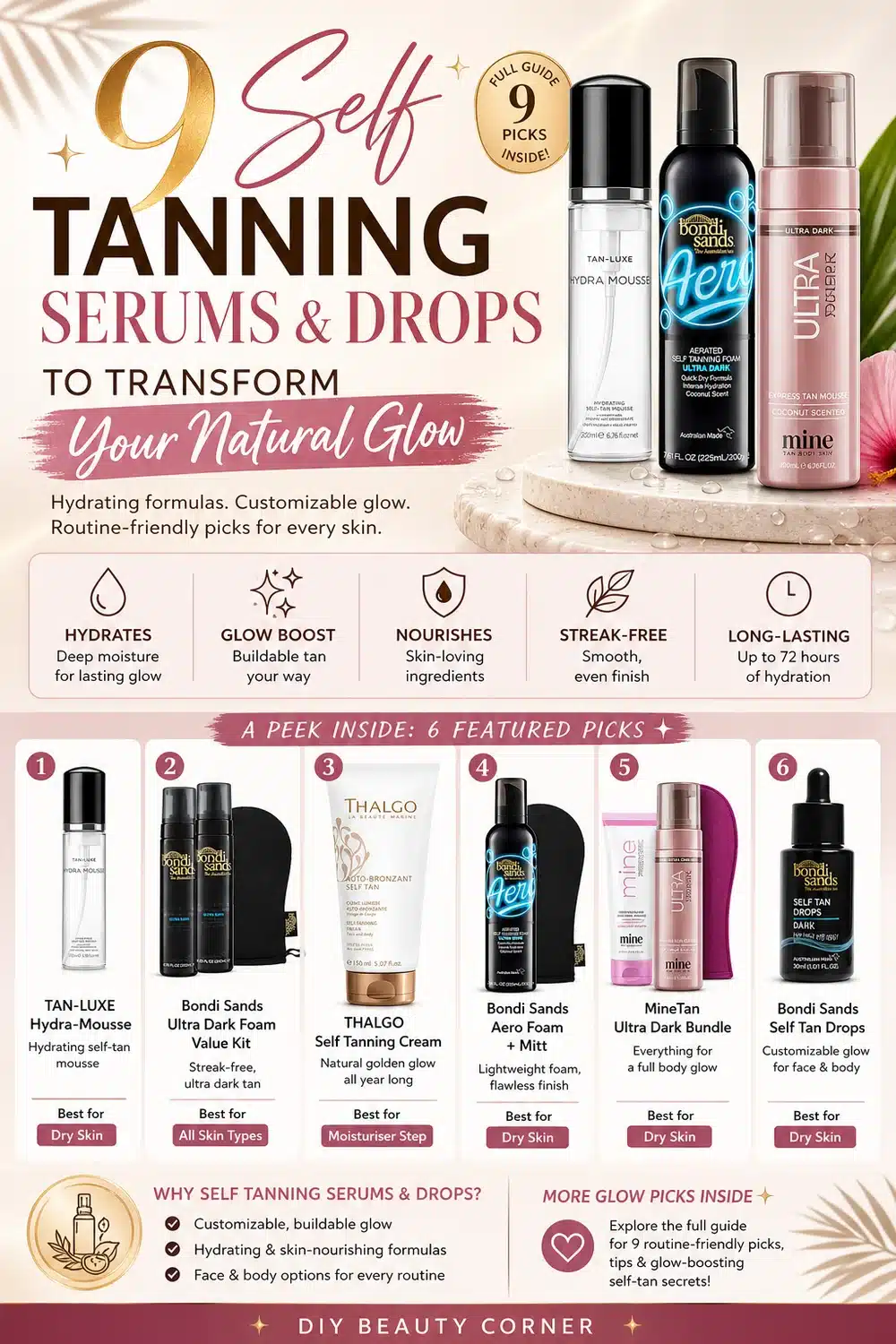 9 Self Tanning Serums and Drops to Transform Your Natural Glow