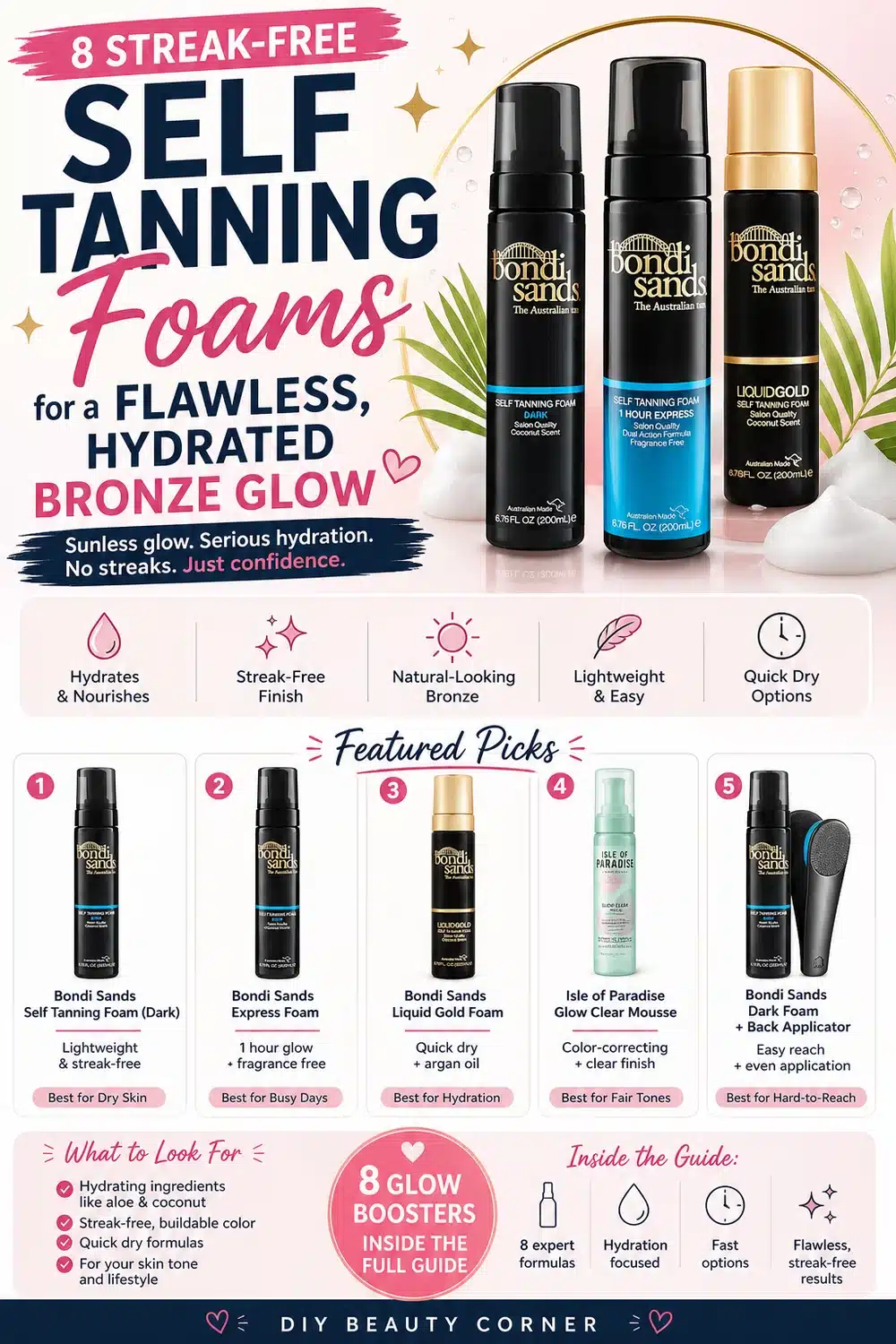 8 Streak-Free Self Tanning Foams for a Flawless, Hydrated Bronze Glow