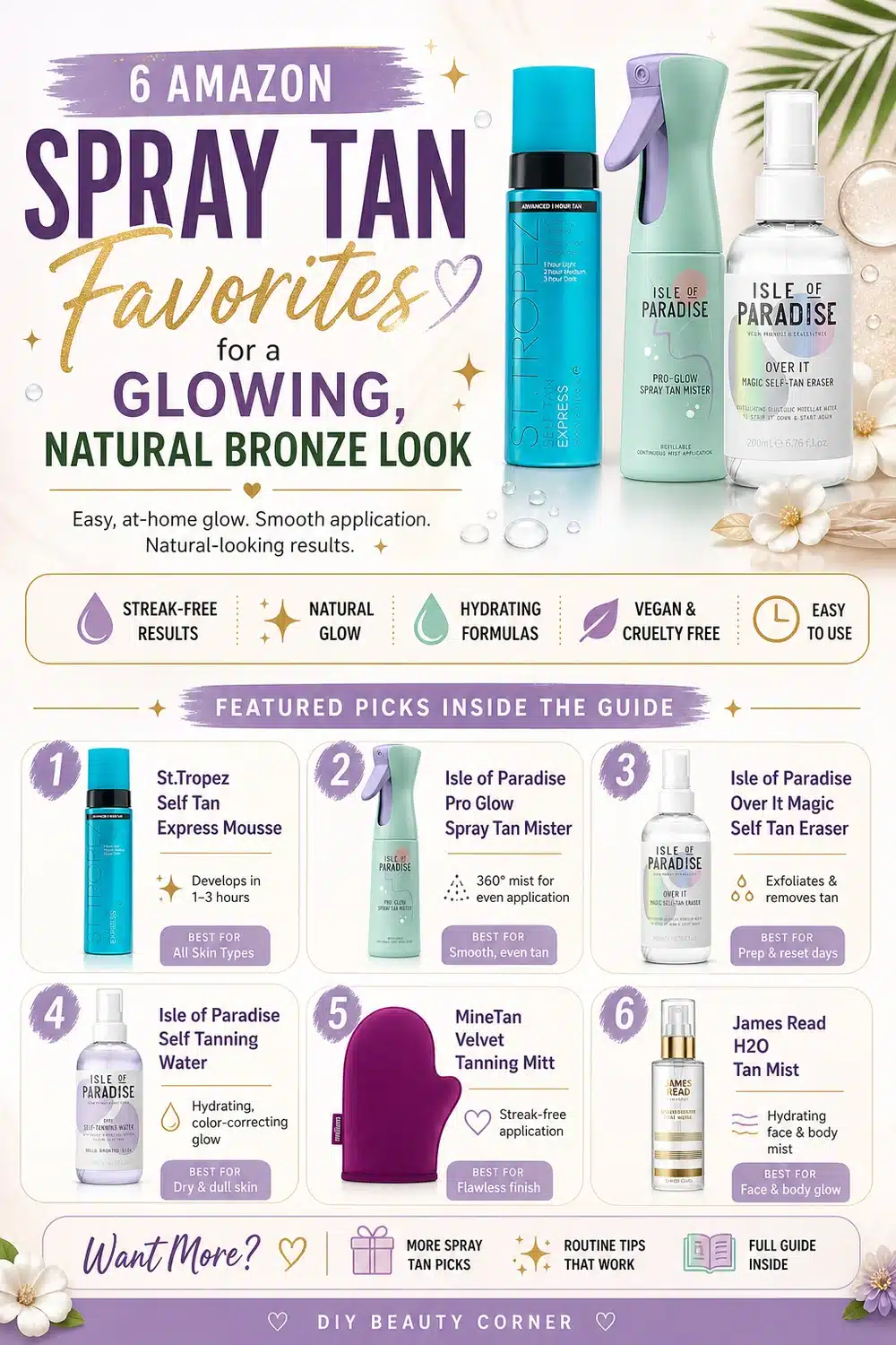 6 Amazon Spray Tan Favorites for a Glowing, Natural Bronze Look