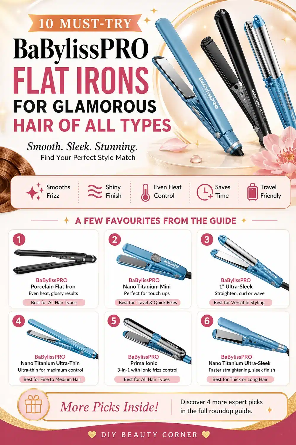 10 Must-Try BaBylissPRO Flat Irons for Glamorous Hair of All Types