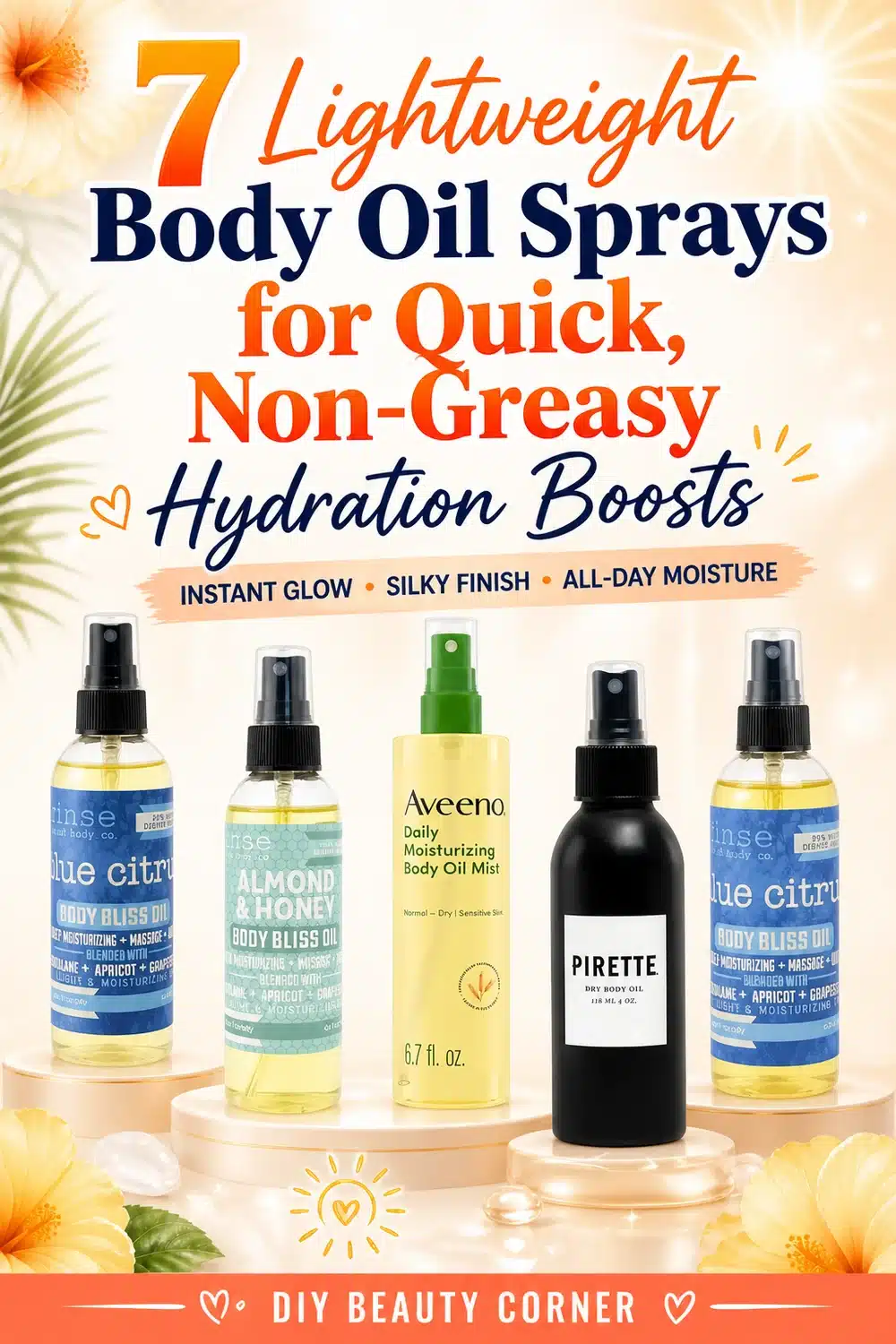 7 Lightweight Body Oil Sprays for Quick, Non-Greasy Hydration Boosts