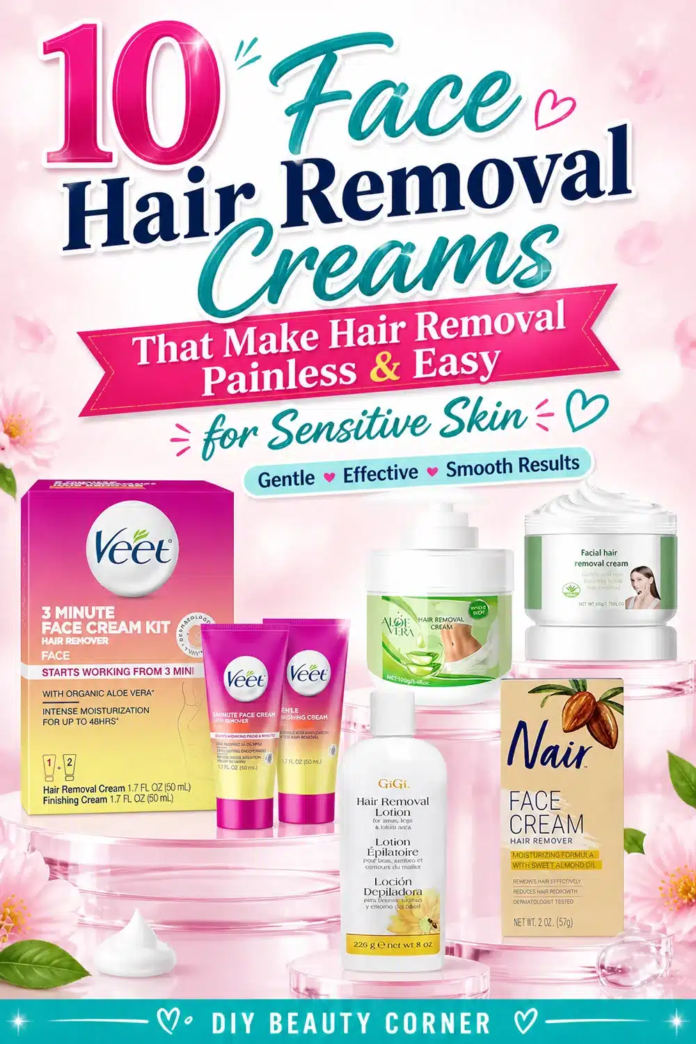 10 Face Hair Removal Creams That Make Hair Removal Painless & Easy for Sensitive Skin