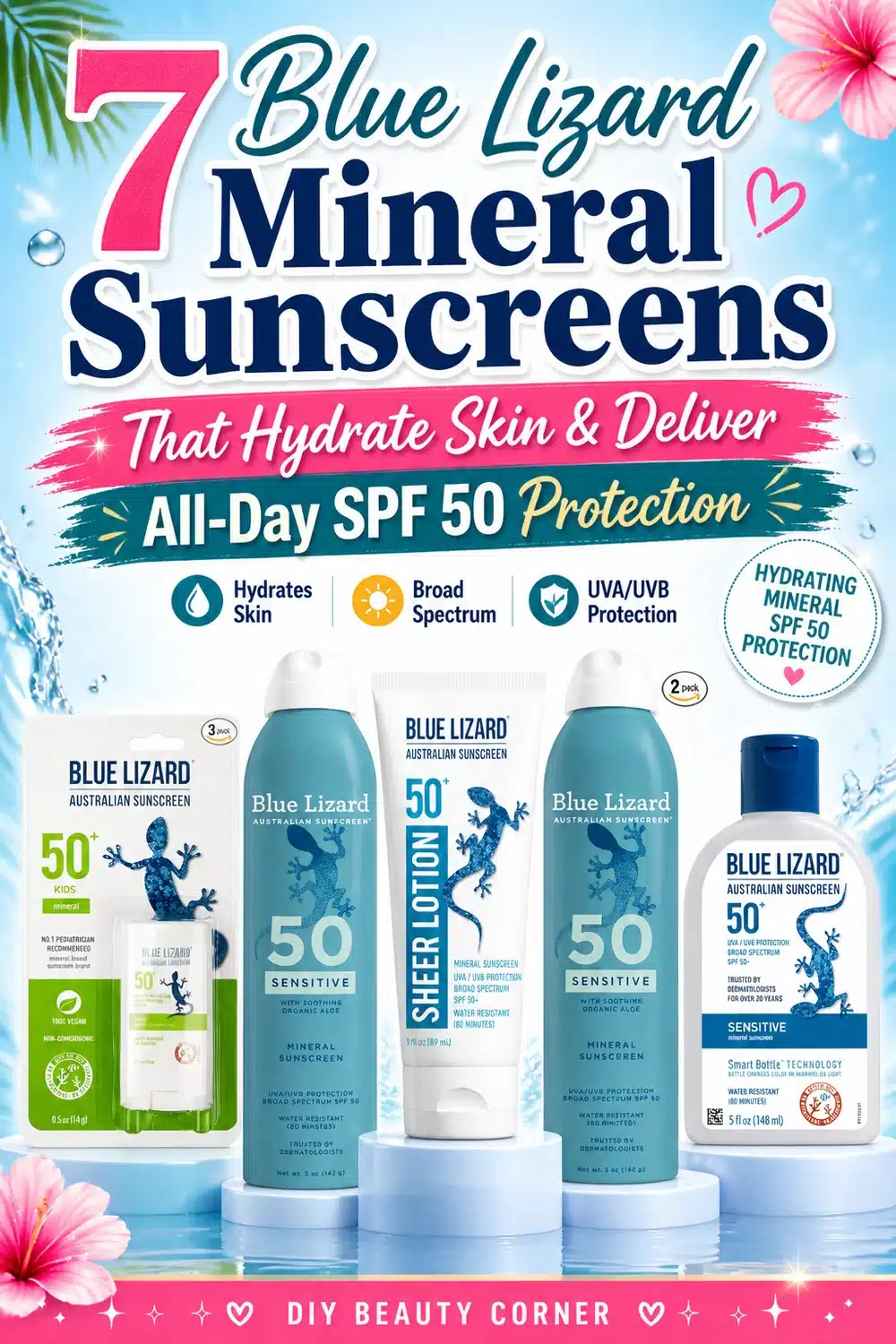 7 Blue Lizard Mineral Sunscreens That Hydrate Skin & Deliver All-Day SPF 50 Protection