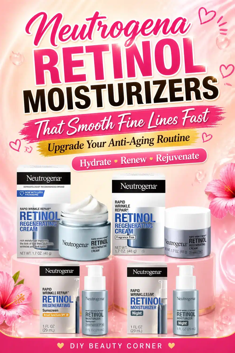 Neutrogena Retinol Moisturizers That Smooth Fine Lines Fast — Upgrade Your Anti-Aging Routine