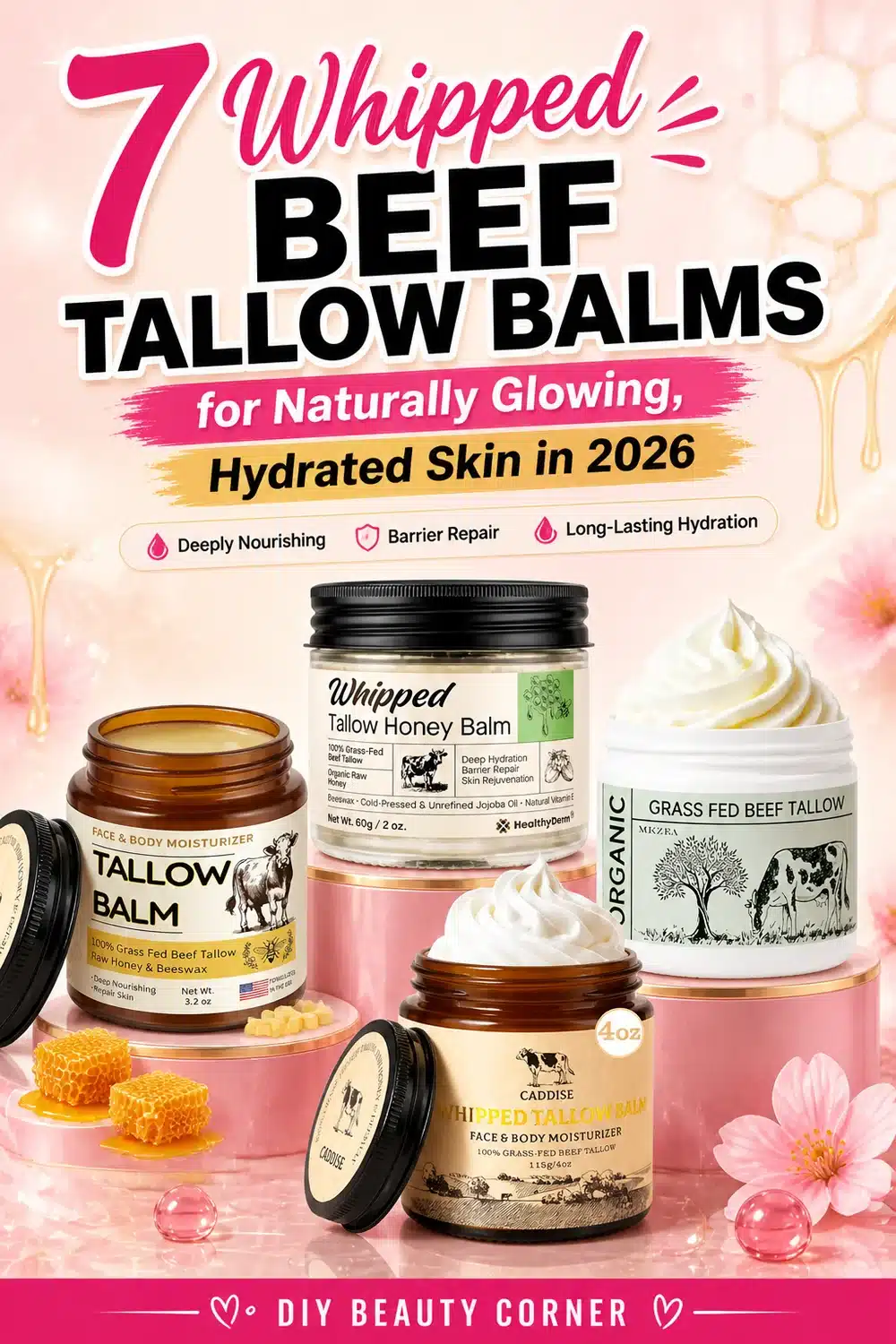 7 Whipped Beef Tallow Balms for Naturally Glowing, Hydrated Skin in 2026