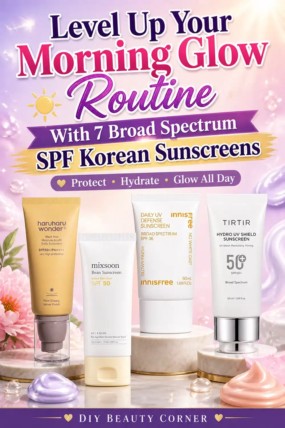 Level Up Your Morning Glow Routine With 7 Broad Spectrum SPF Korean Sunscreens