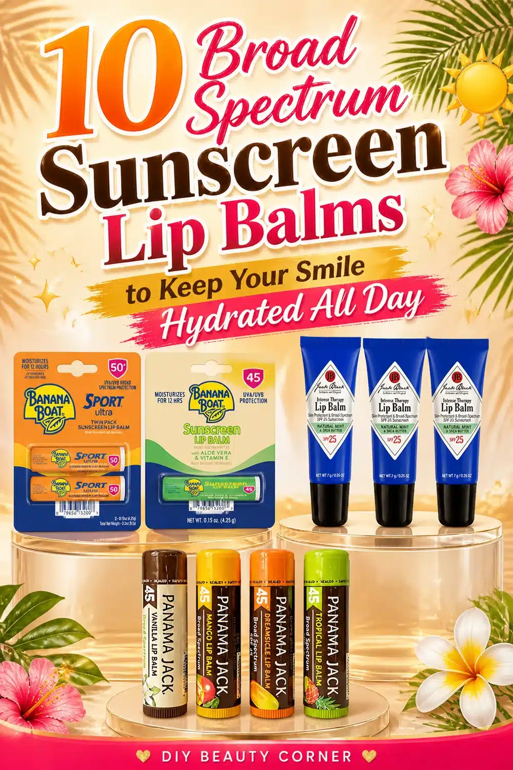10 Broad Spectrum Sunscreen Lip Balms to Keep Your Smile Hydrated All Day