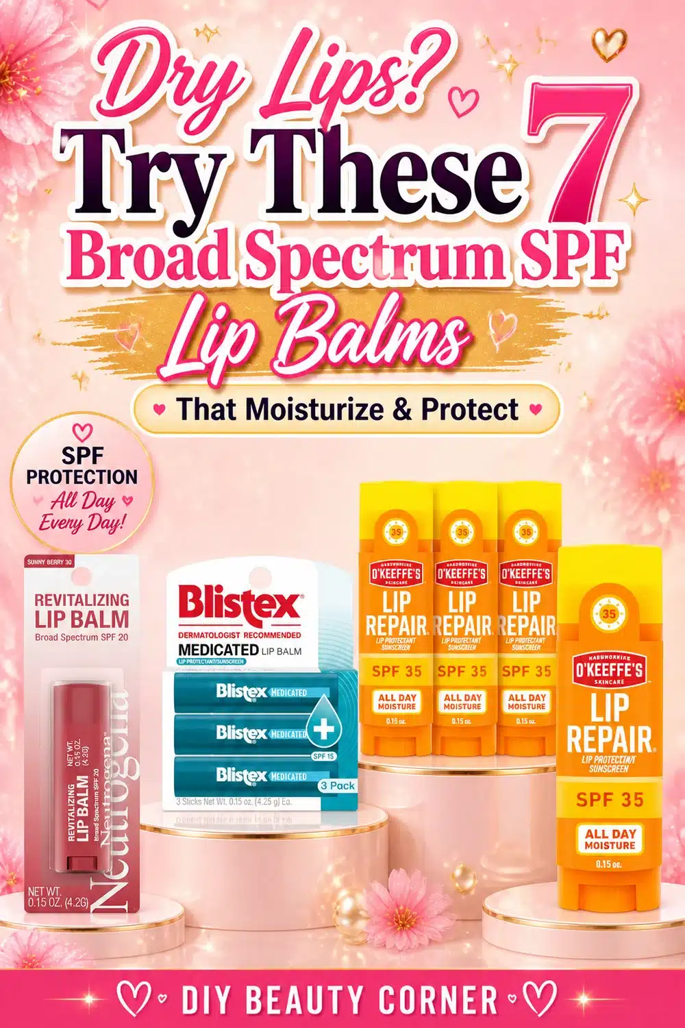Dry Lips? Try These 7 Broad Spectrum SPF Lip Balms That Moisturize & Protect