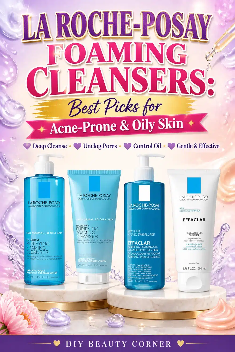 La Roche-Posay Foaming Cleansers: Best Picks for Acne-Prone & Oily Skin