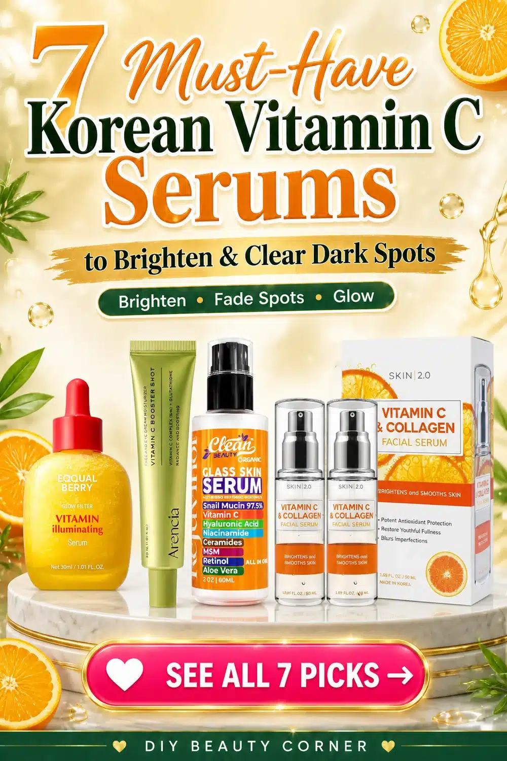 7 Must-Have Korean Vitamin C Serums to Brighten and Clear Dark Spots