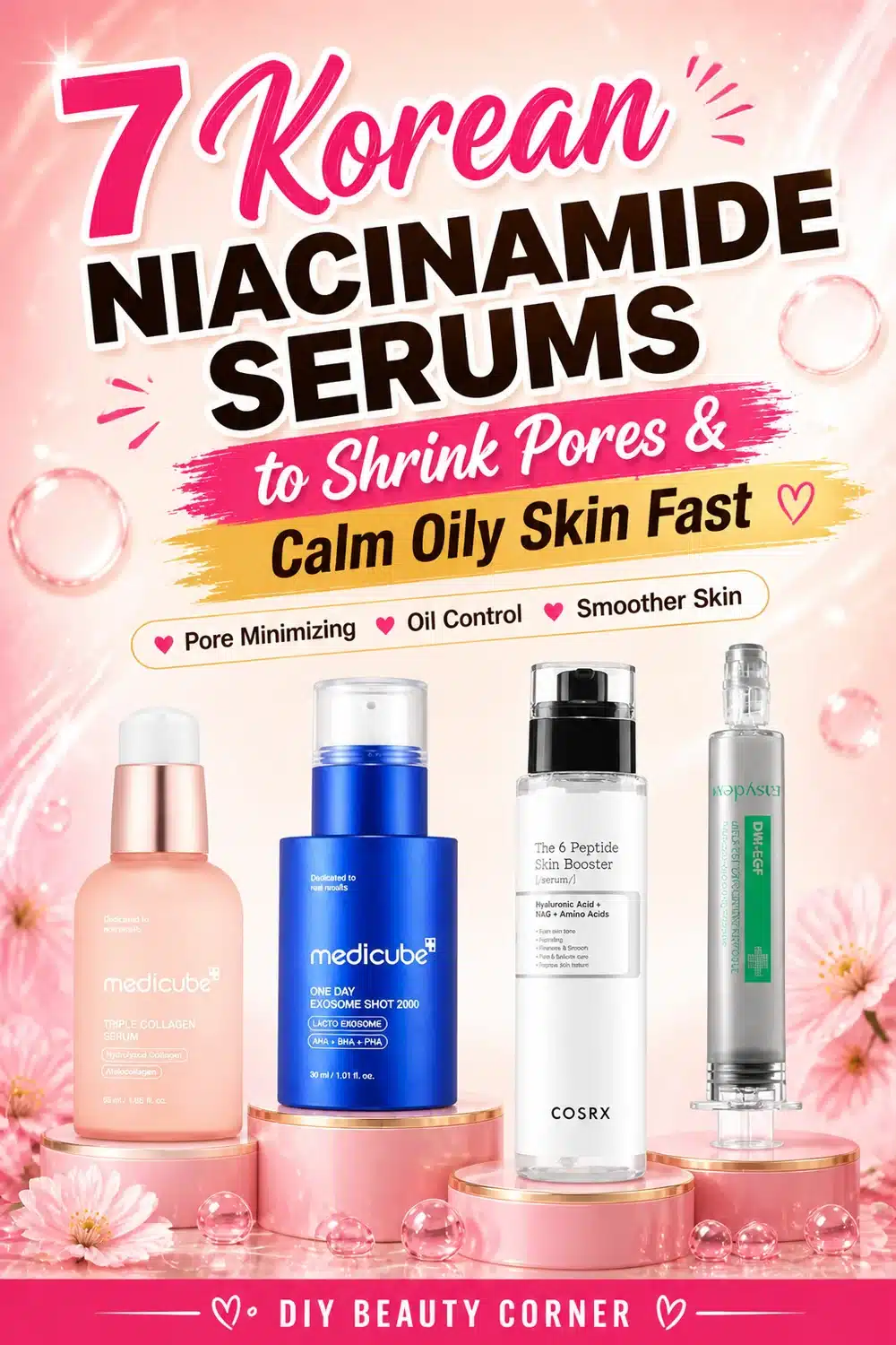7 Korean Niacinamide Serums to Shrink Pores & Calm Oily Skin Fast