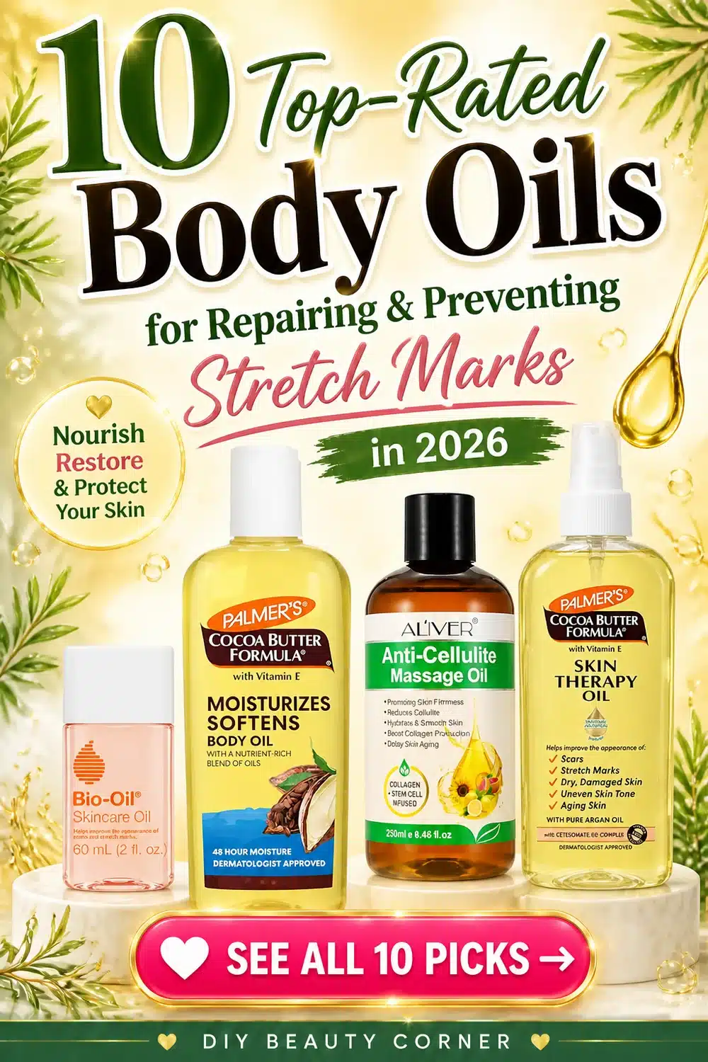10 Top-Rated Body Oils for Repairing and Preventing Stretch Marks in 2026