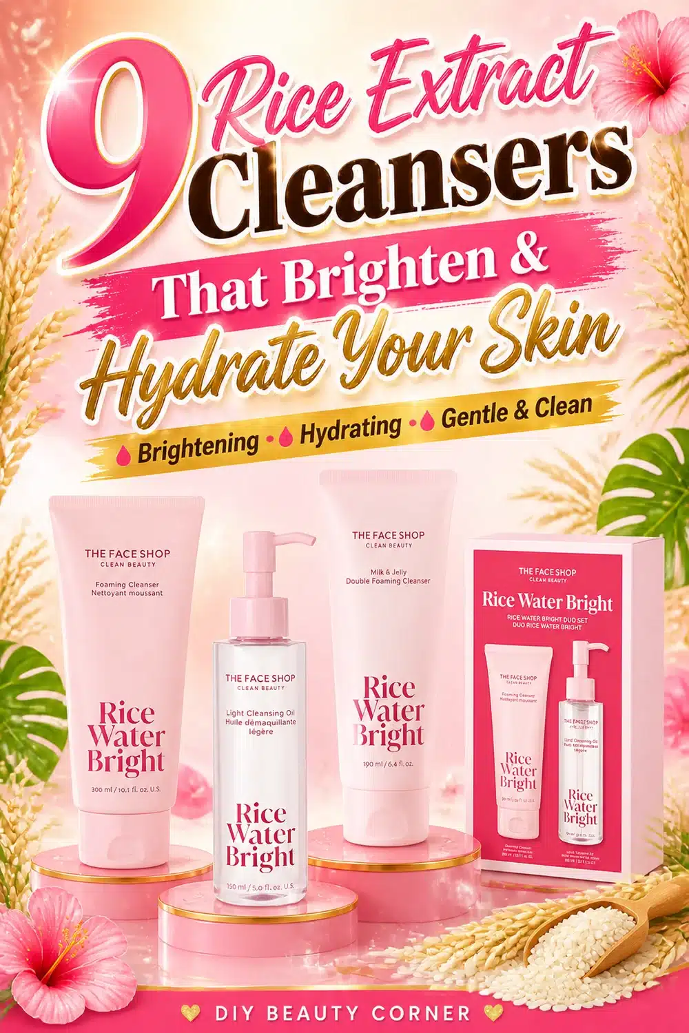 9 Rice Extract Cleansers That Brighten & Hydrate Your Skin