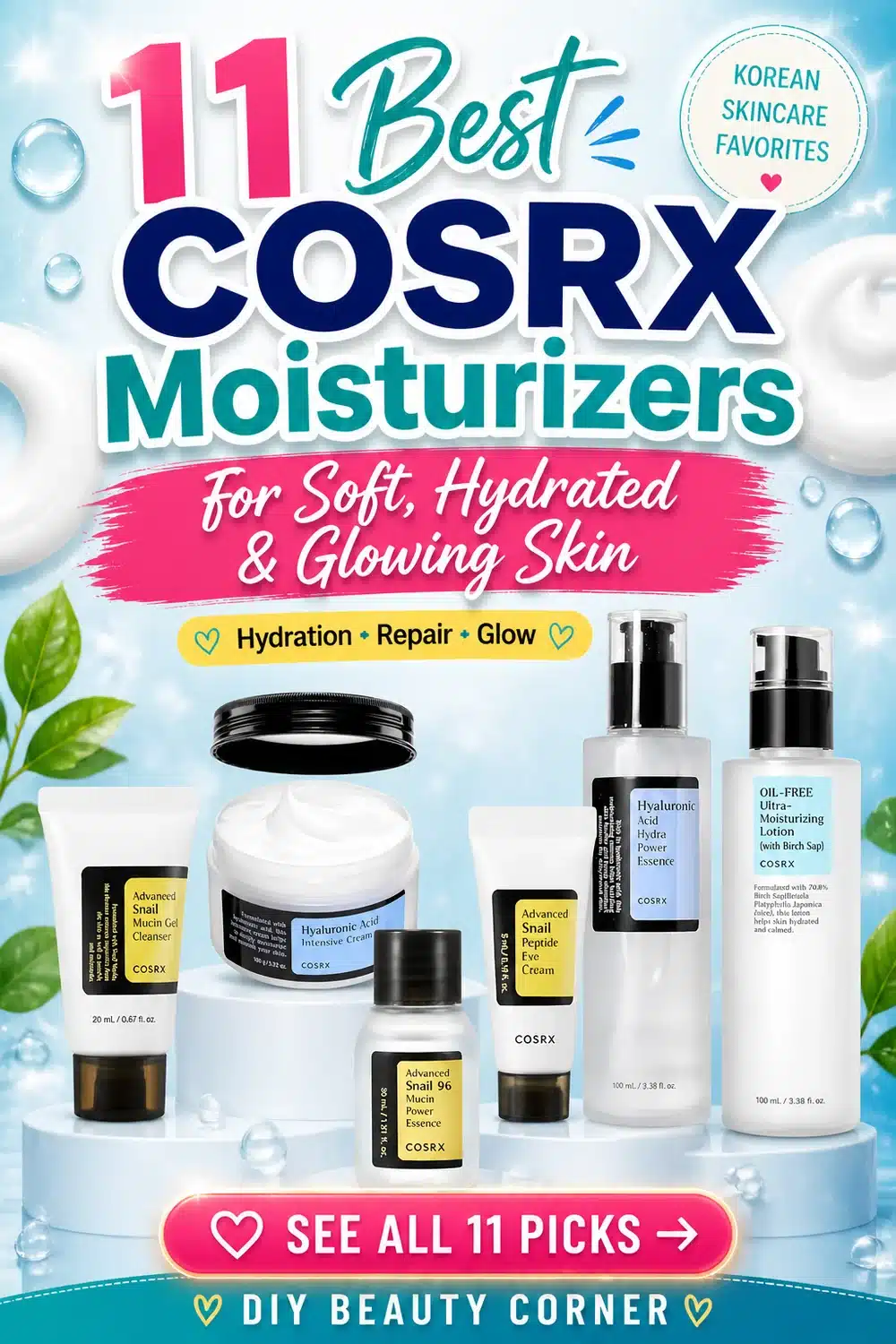 11 Best COSRX Moisturizers for Soft, Hydrated, and Glowing Skin