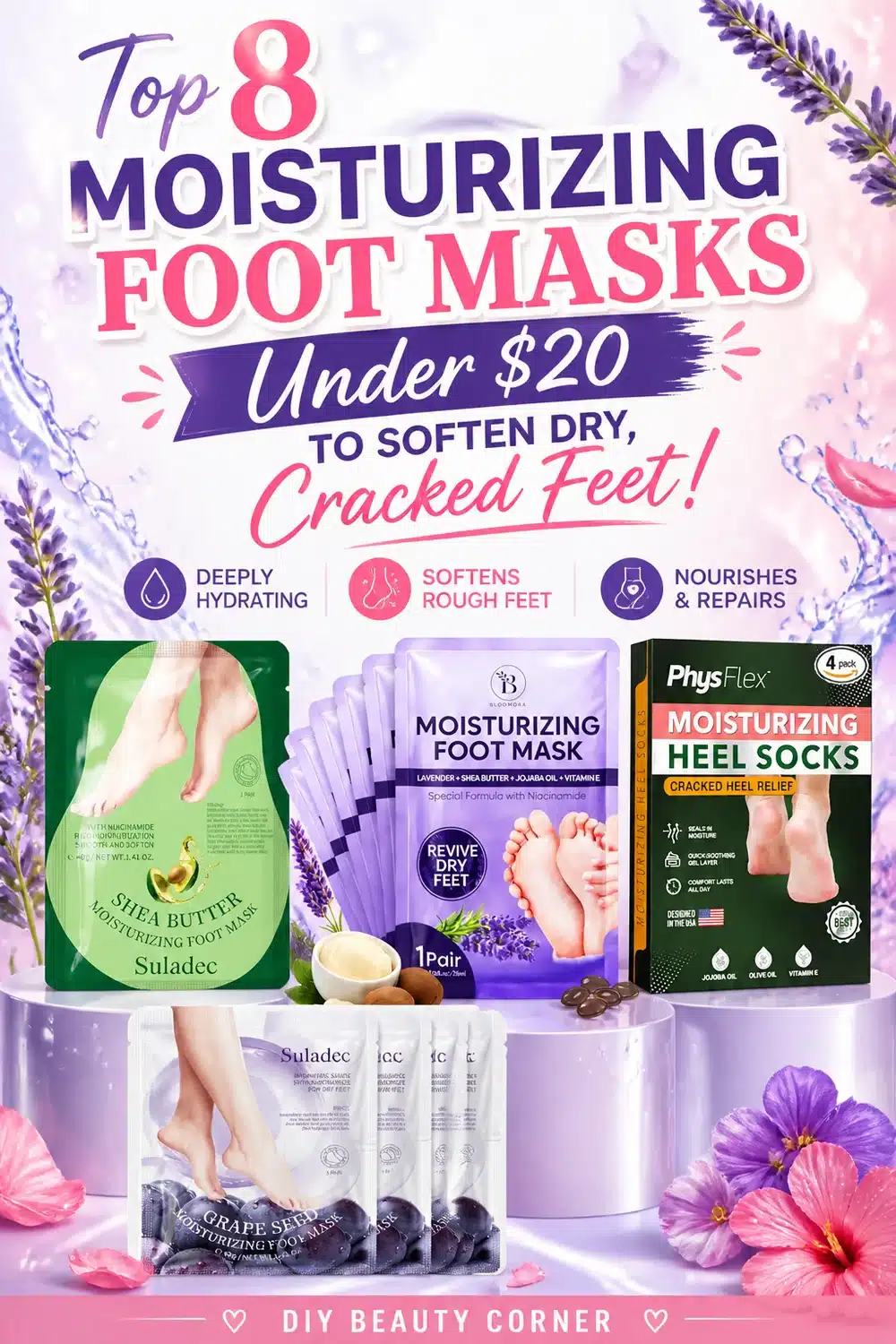 Top 8 Moisturizing Foot Masks Under $20 to Soften Dry, Cracked Feet