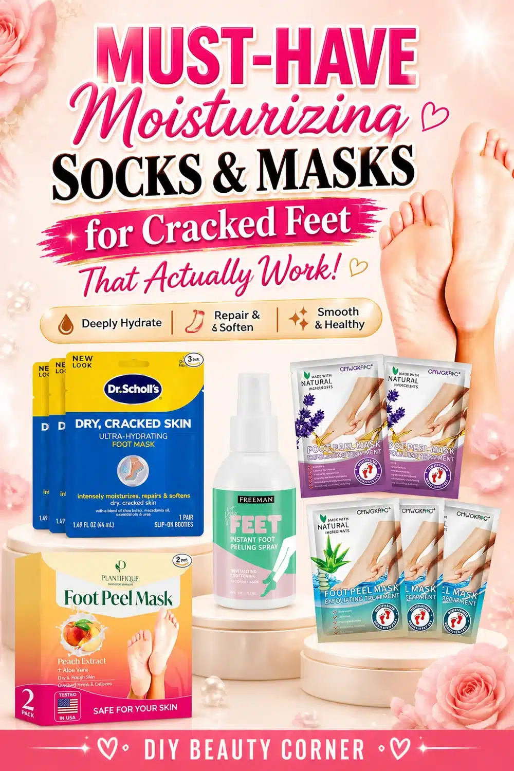 Must-Have Moisturizing Socks & Masks for Cracked Feet That Actually Work
