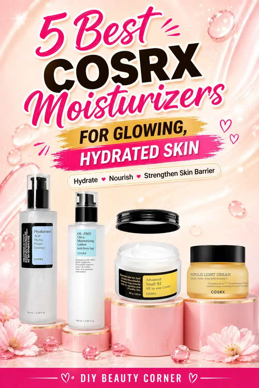 5 Best COSRX Moisturizers for Glowing, Hydrated Skin in Your Routine