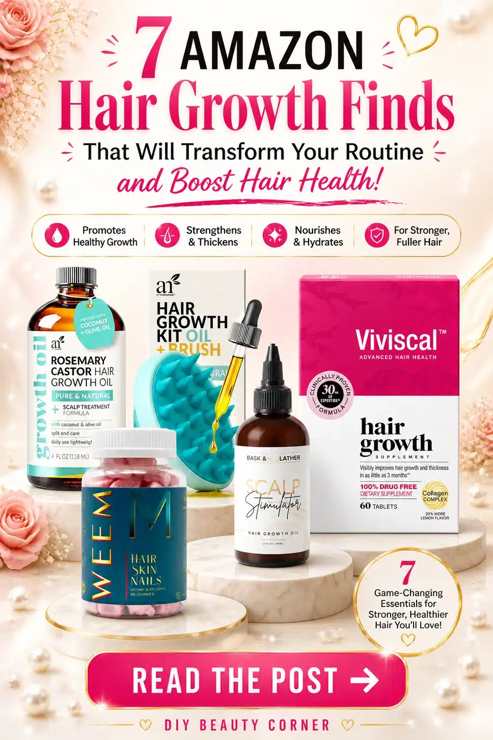 7 Amazon Hair Growth Finds That Will Transform Your Routine and Boost Hair Health