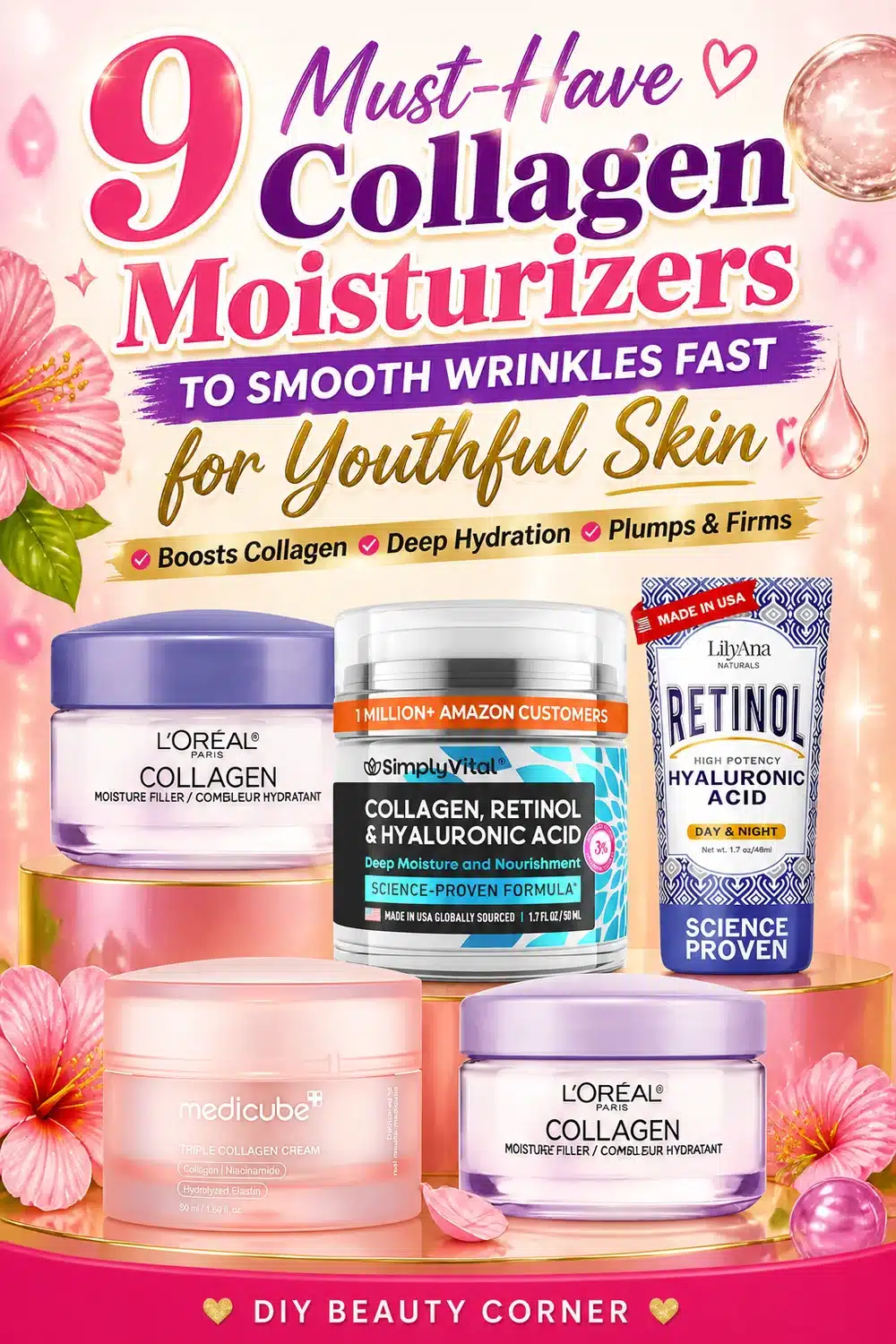 9 Must-Have Collagen Moisturizers to Smooth Wrinkles Fast for Youthful Skin
