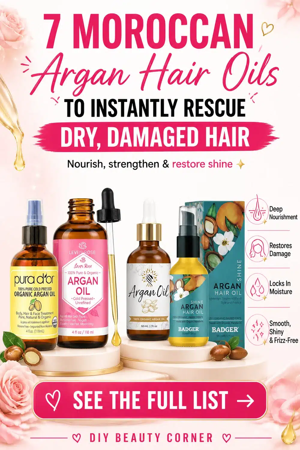 7 Moroccan Argan Hair Oils to Instantly Rescue Dry, Damaged Hair