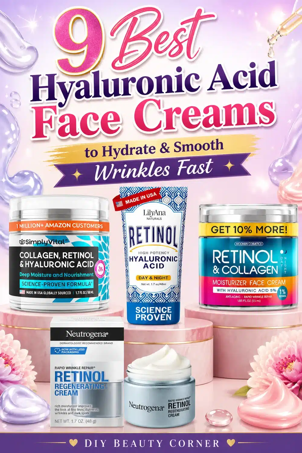 9 Best Hyaluronic Acid Face Creams to Hydrate and Smooth Wrinkles Fast