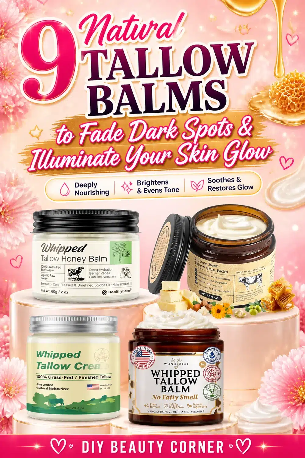 9 Natural Tallow Balms to Fade Dark Spots & Illuminate Your Skin Glow