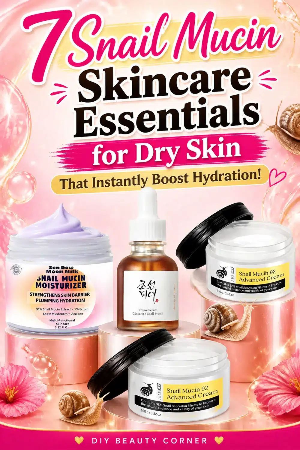 7 Snail Mucin Skincare Essentials for Dry Skin That Instantly Boost Hydration