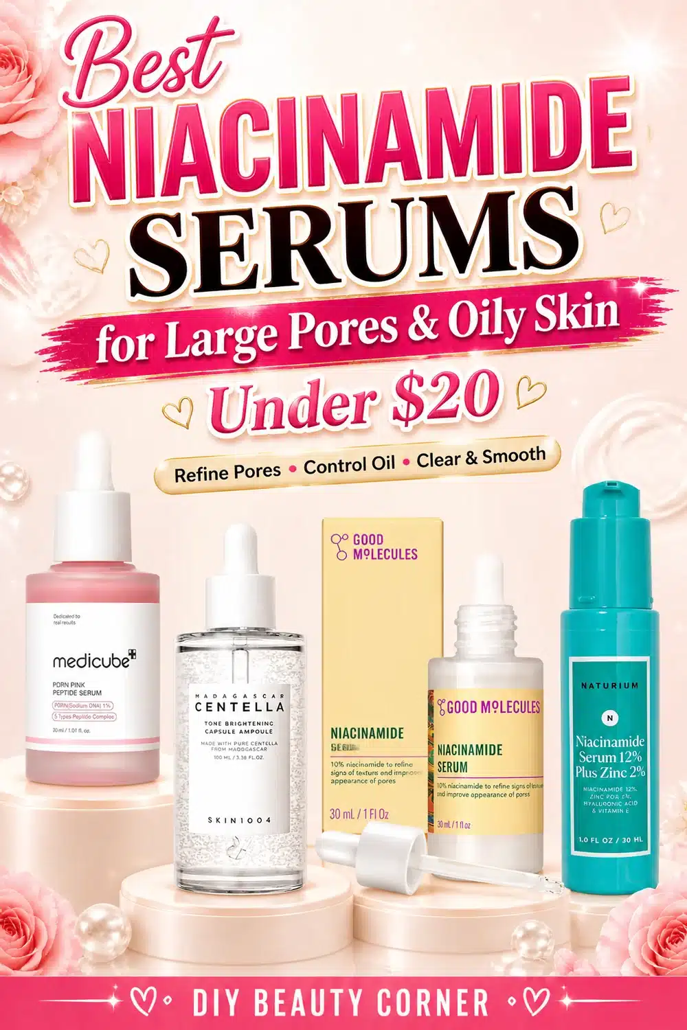 Best Niacinamide Serums for Large Pores and Oily Skin Under $20: Top Affordable Picks