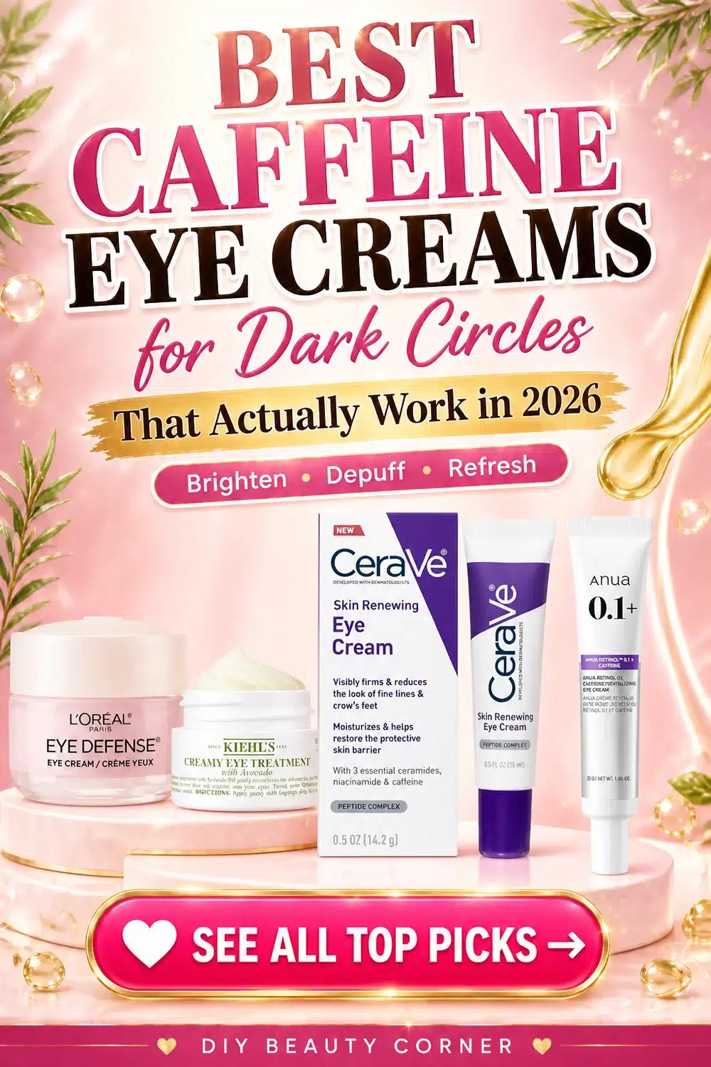 Best Caffeine Eye Creams for Dark Circles That Actually Work in 2026