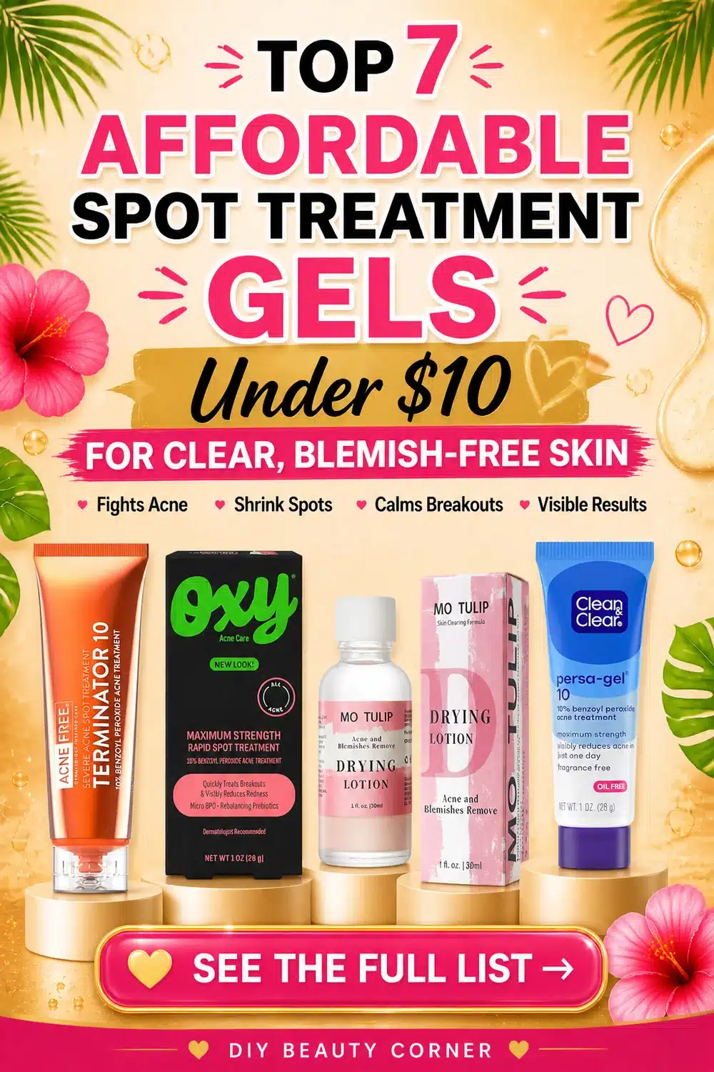 Top 7 Affordable Spot Treatment Gels Under $10 for Clear, Blemish-Free Skin