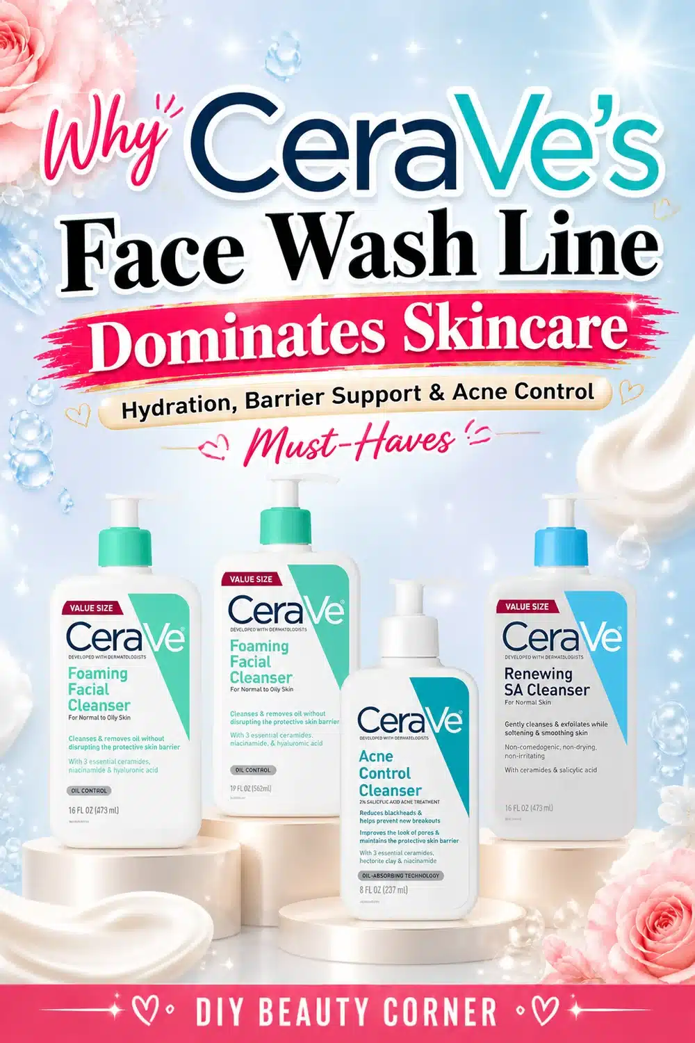 Why CeraVe’s Face Wash Line Dominates Skincare: Hydration & Acne Control Must-Haves