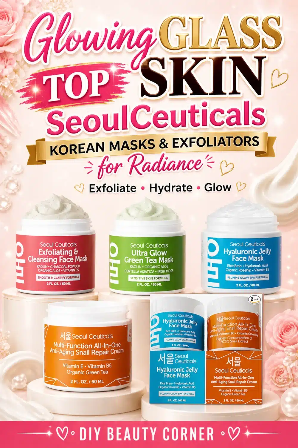 Glowing Glass Skin: Top SeoulCeuticals Korean Masks & Exfoliators for Radiance