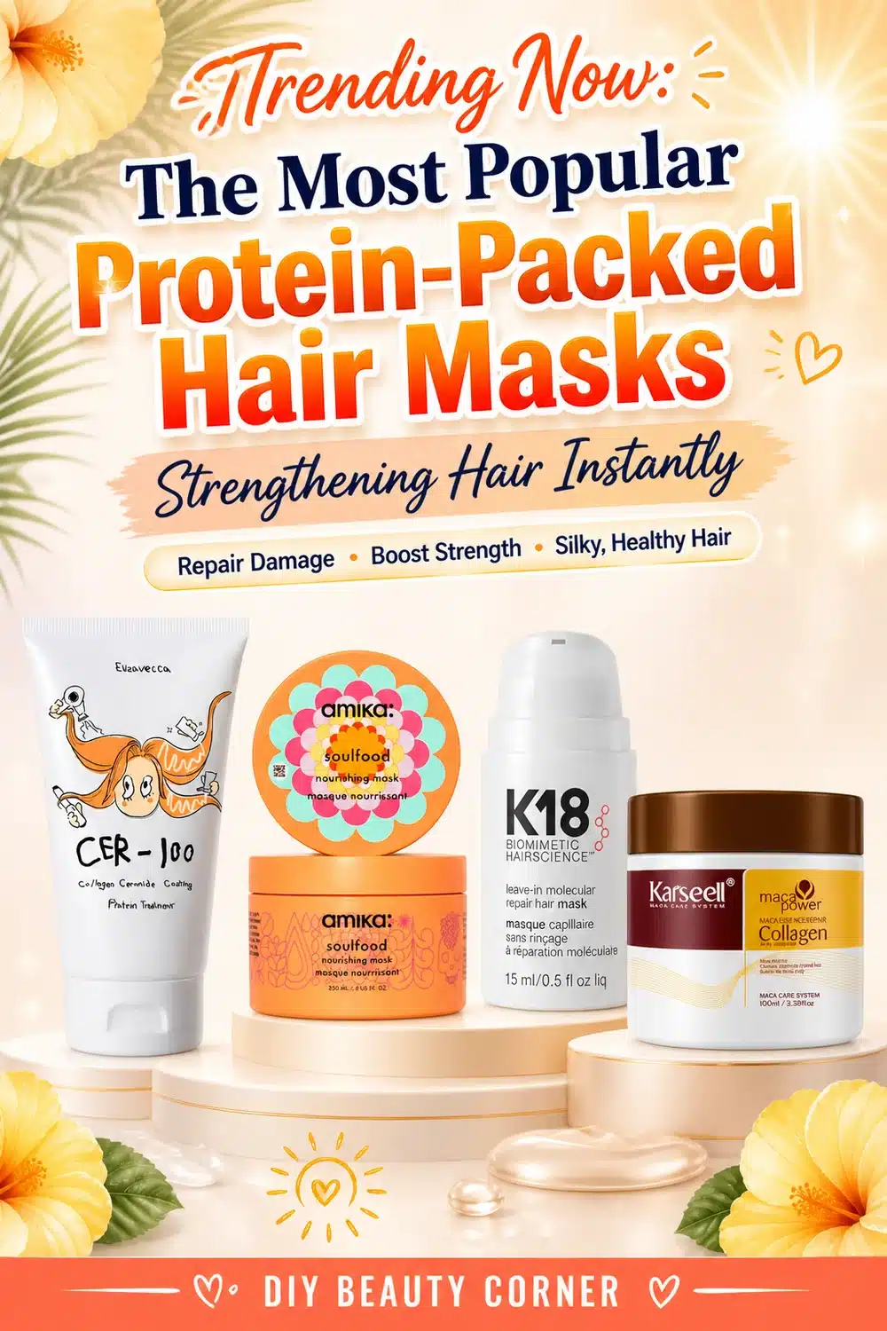 Trending Now: The Most Popular Protein-Packed Hair Masks Strengthening Hair Instantly