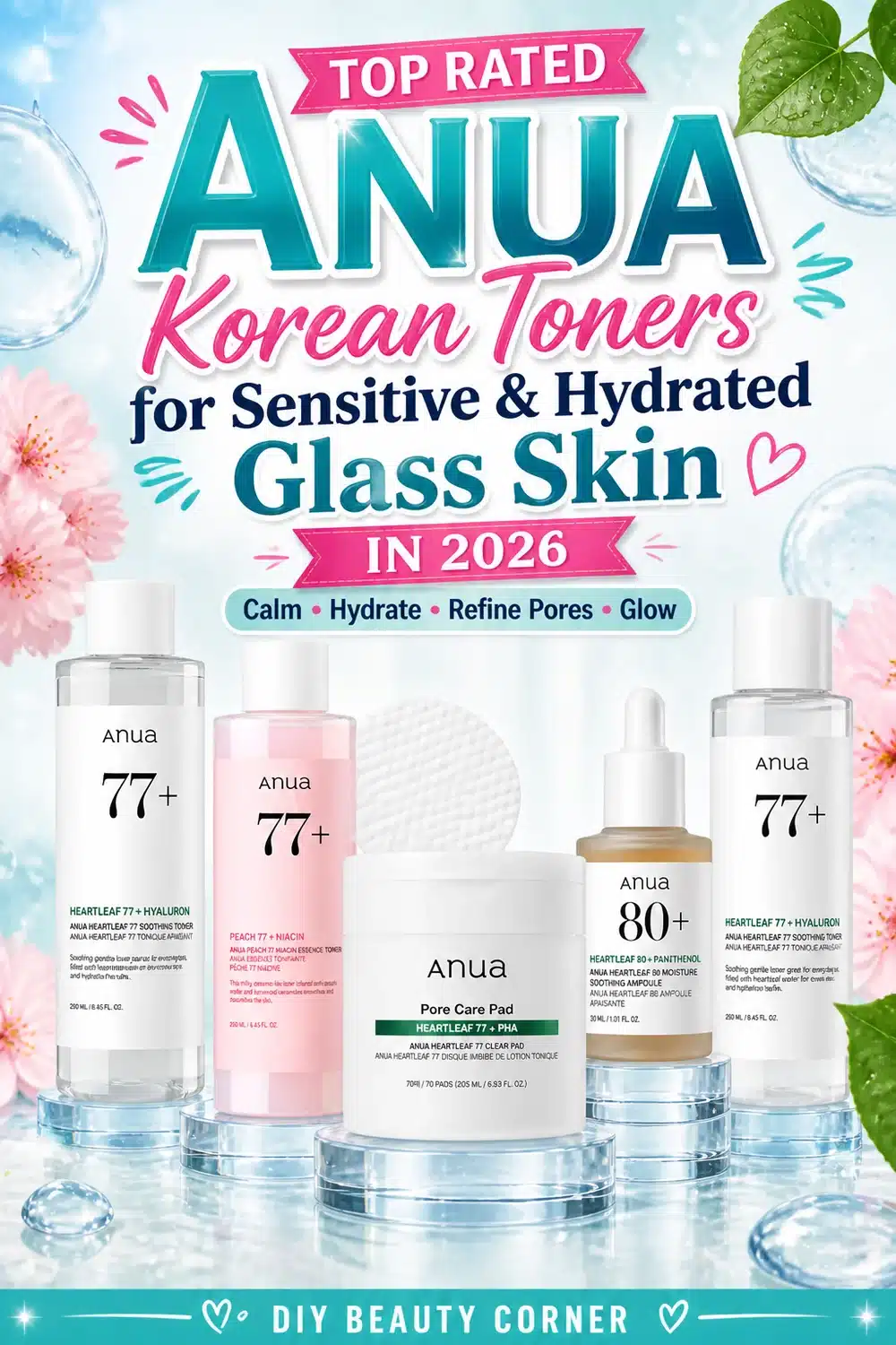 Top Rated ANUA Korean Toners for Sensitive & Hydrated Glass Skin in 2026