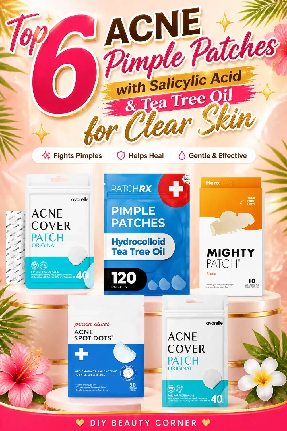 Top 6 Acne Pimple Patches with Salicylic Acid & Tea Tree Oil for Clear Skin