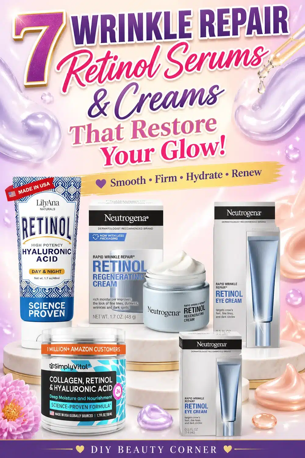 7 Wrinkle Repair Retinol Serums and Creams That Restore Your Glow