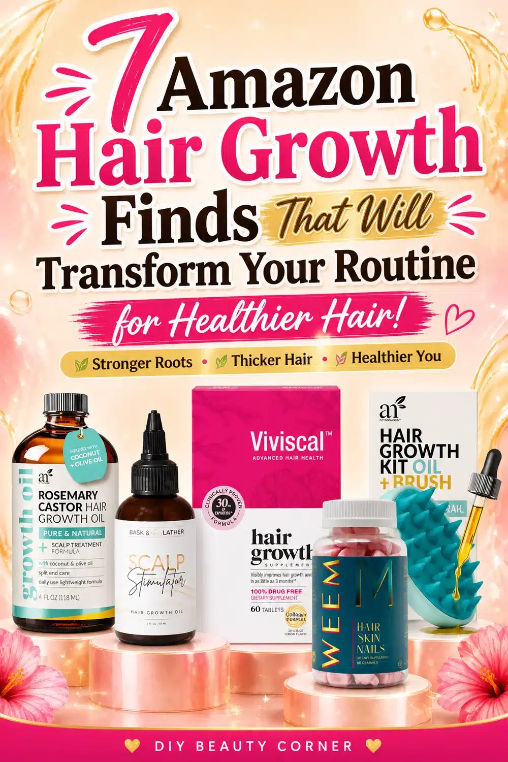 7 Amazon Hair Growth Finds That Will Transform Your Routine for Healthier Hair