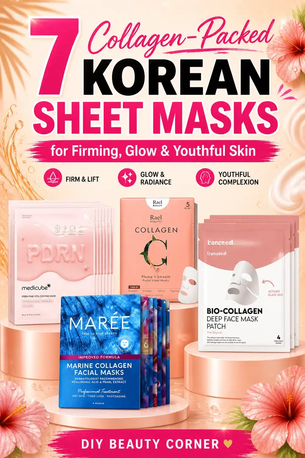 7 Collagen-Packed Korean Sheet Masks for Firming, Glow & Youthful Skin