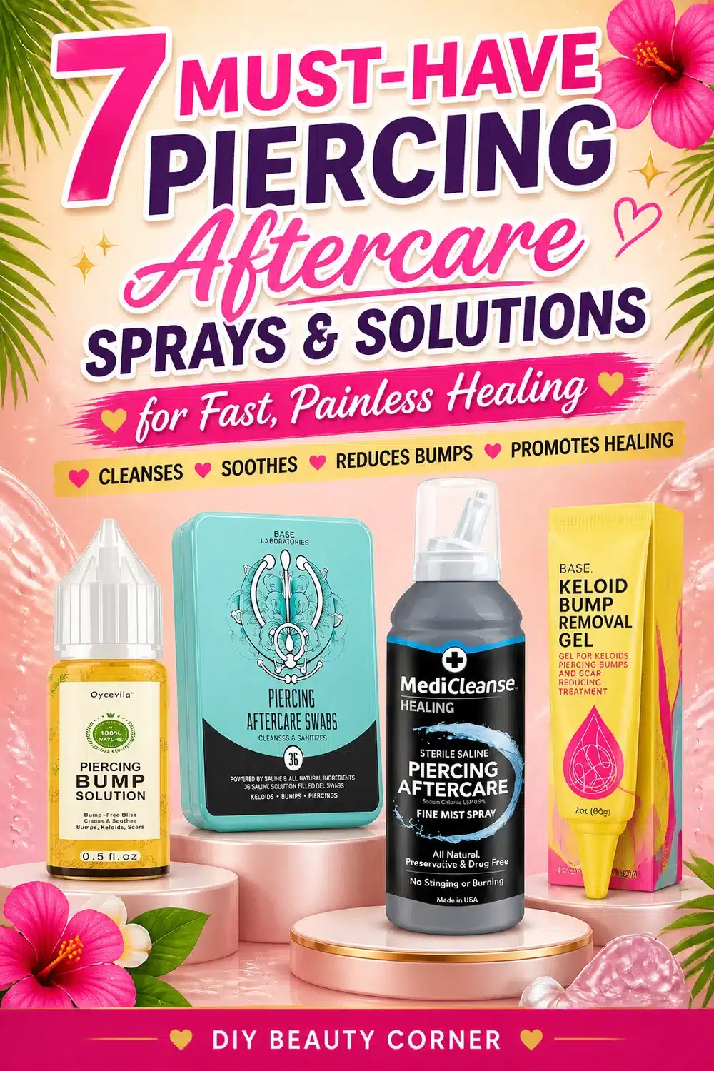 7 Must-Have Piercing Aftercare Sprays & Solutions for Fast, Painless Healing