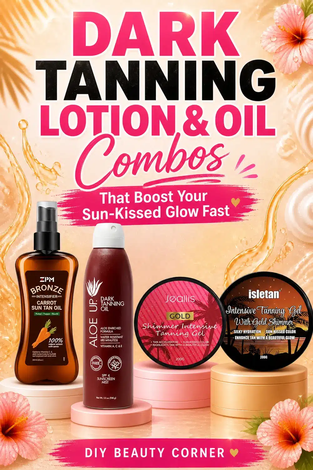 Dark Tanning Lotion & Oil Combos That Boost Your Sun-Kissed Glow Fast