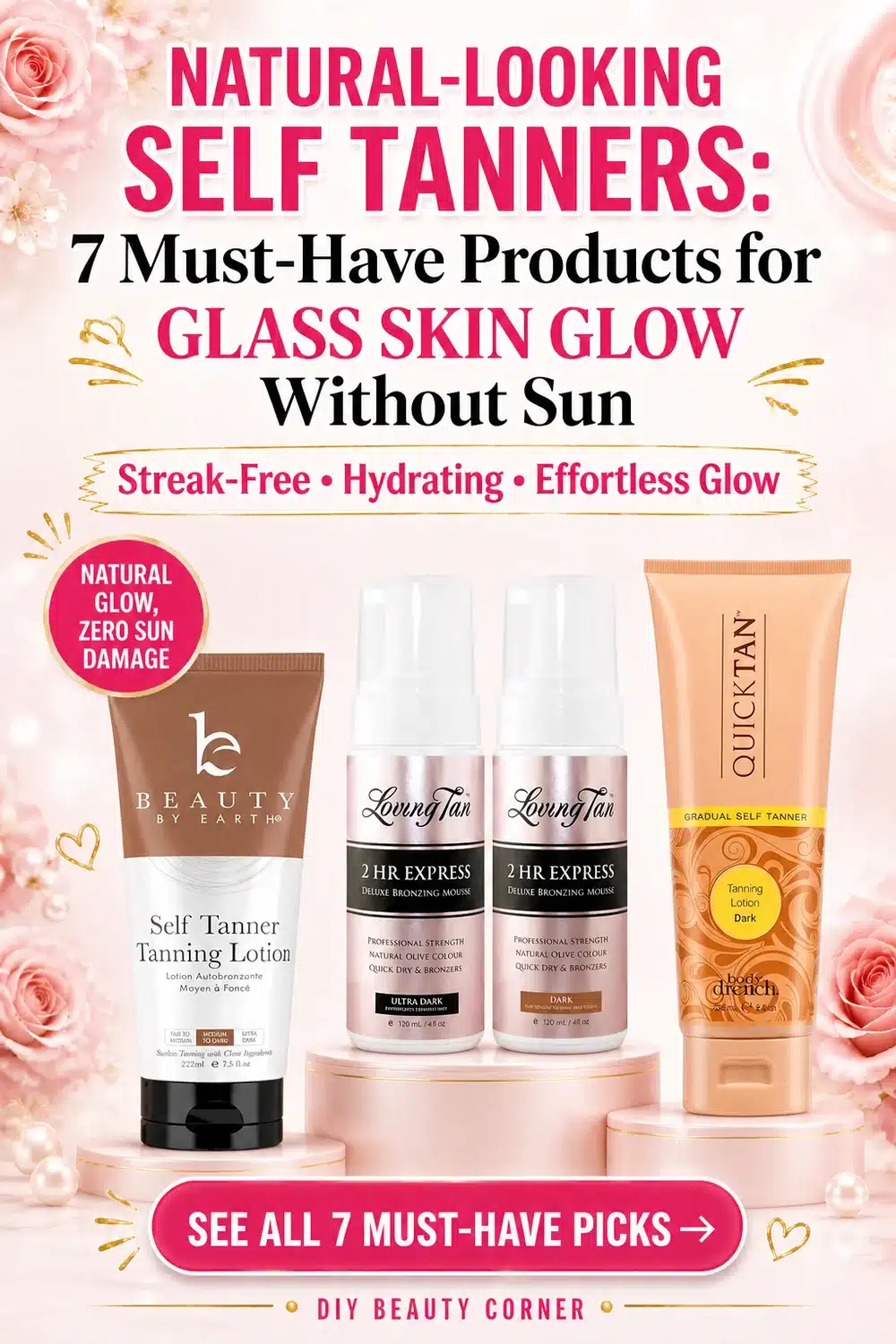 Natural-Looking Self Tanners: 7 Must-Have Products for Glass Skin Glow Without Sun