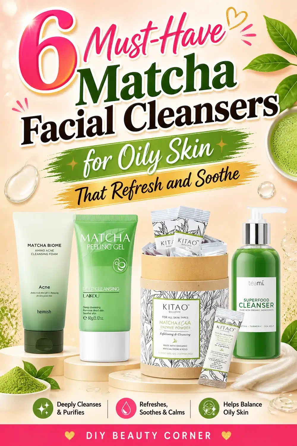 6 Must-Have Matcha Facial Cleansers for Oily Skin That Refresh and Soothe