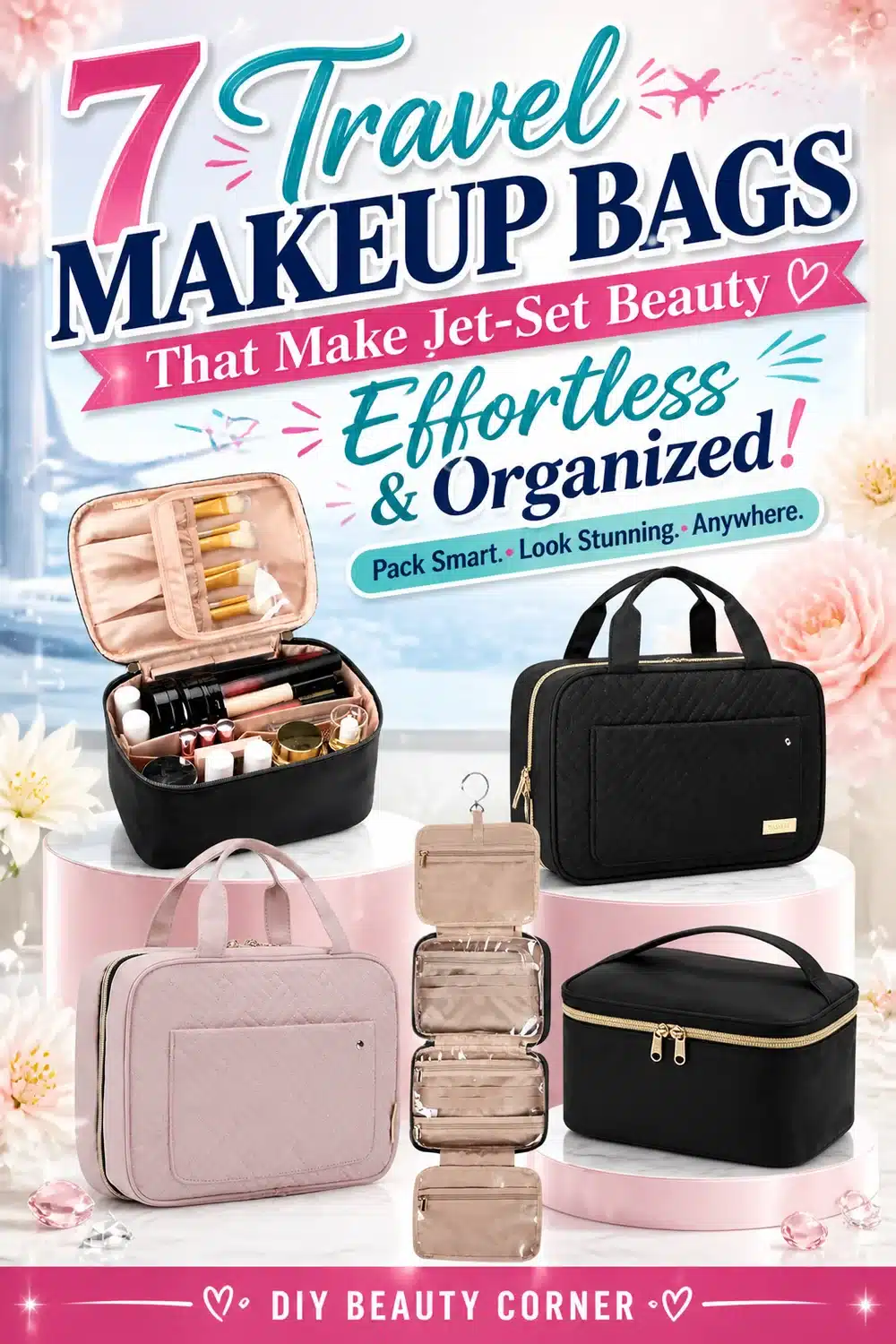 7 Travel Makeup Bags That Make Jet-Set Beauty Effortless and Organized