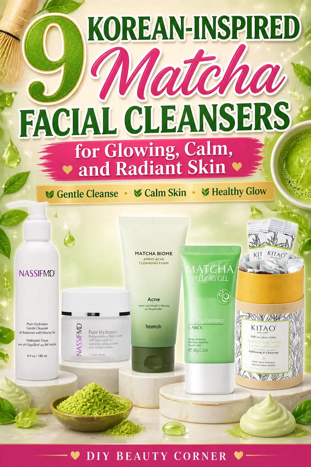 9 Korean-Inspired Matcha Facial Cleansers for Glowing, Calm, and Radiant Skin