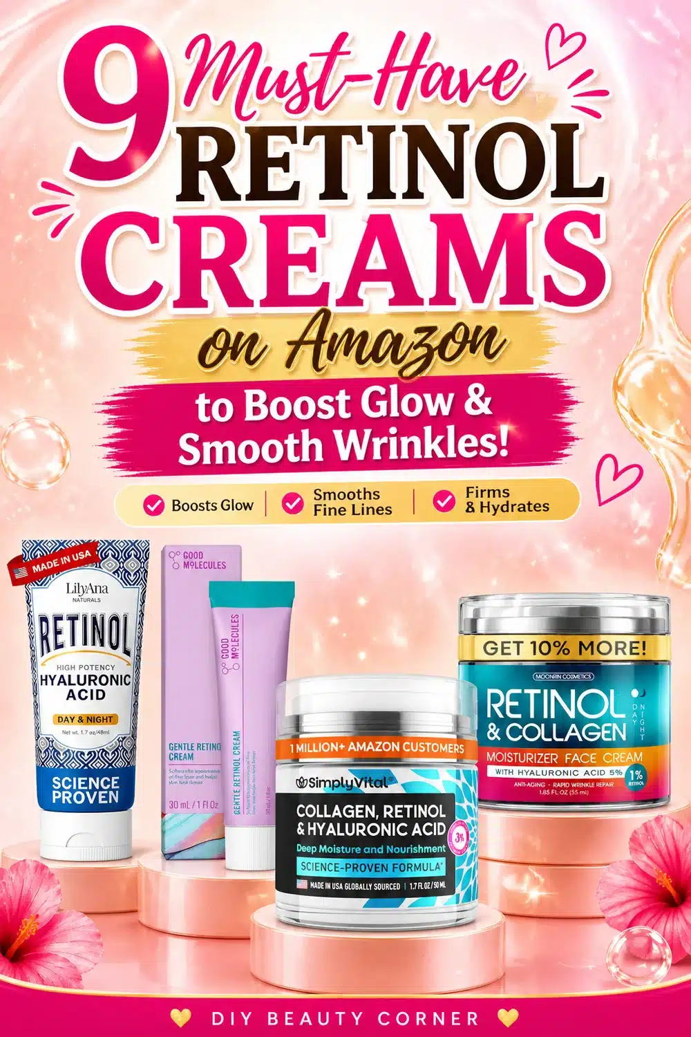 9 Must-Have Retinol Creams on Amazon to Boost Glow & Smooth Wrinkles
