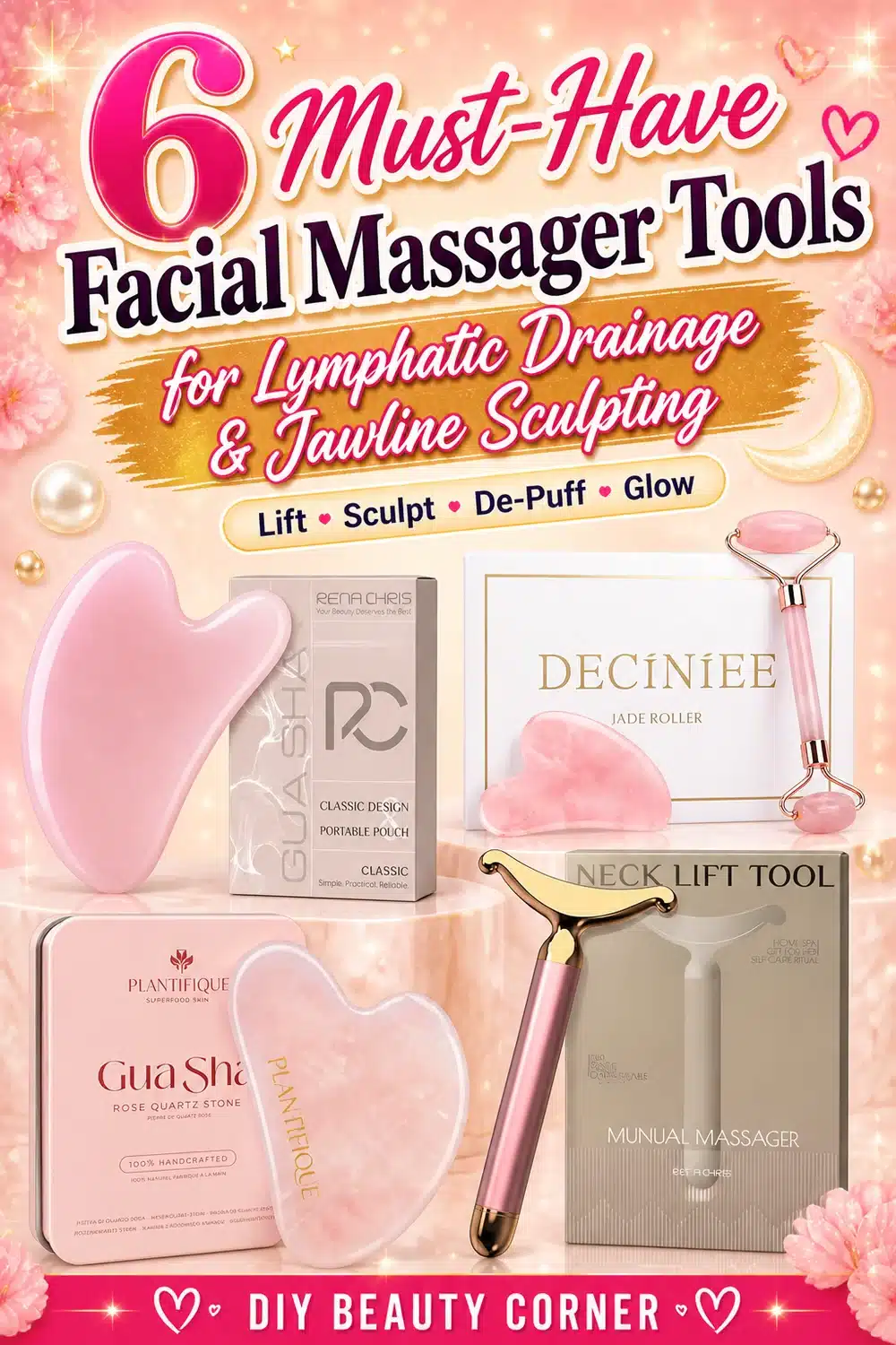 6 Must-Have Facial Massager Tools for Lymphatic Drainage & Jawline Sculpting