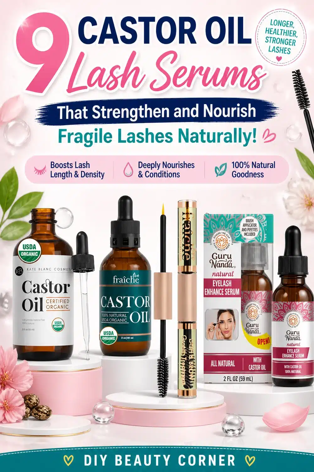 9 Castor Oil Lash Serums That Strengthen and Nourish Fragile Lashes Naturally
